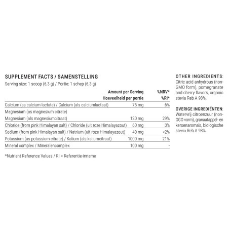Electrolyte Powder Pomegranate & Cherry Natural Flavor 50 servings