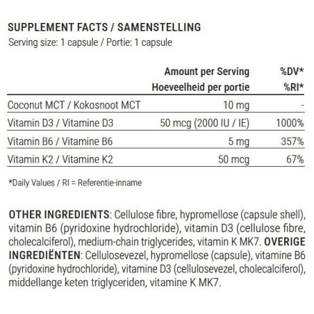 D3 & K2 Vitamin (2,000 IU) bundle 4 in pack