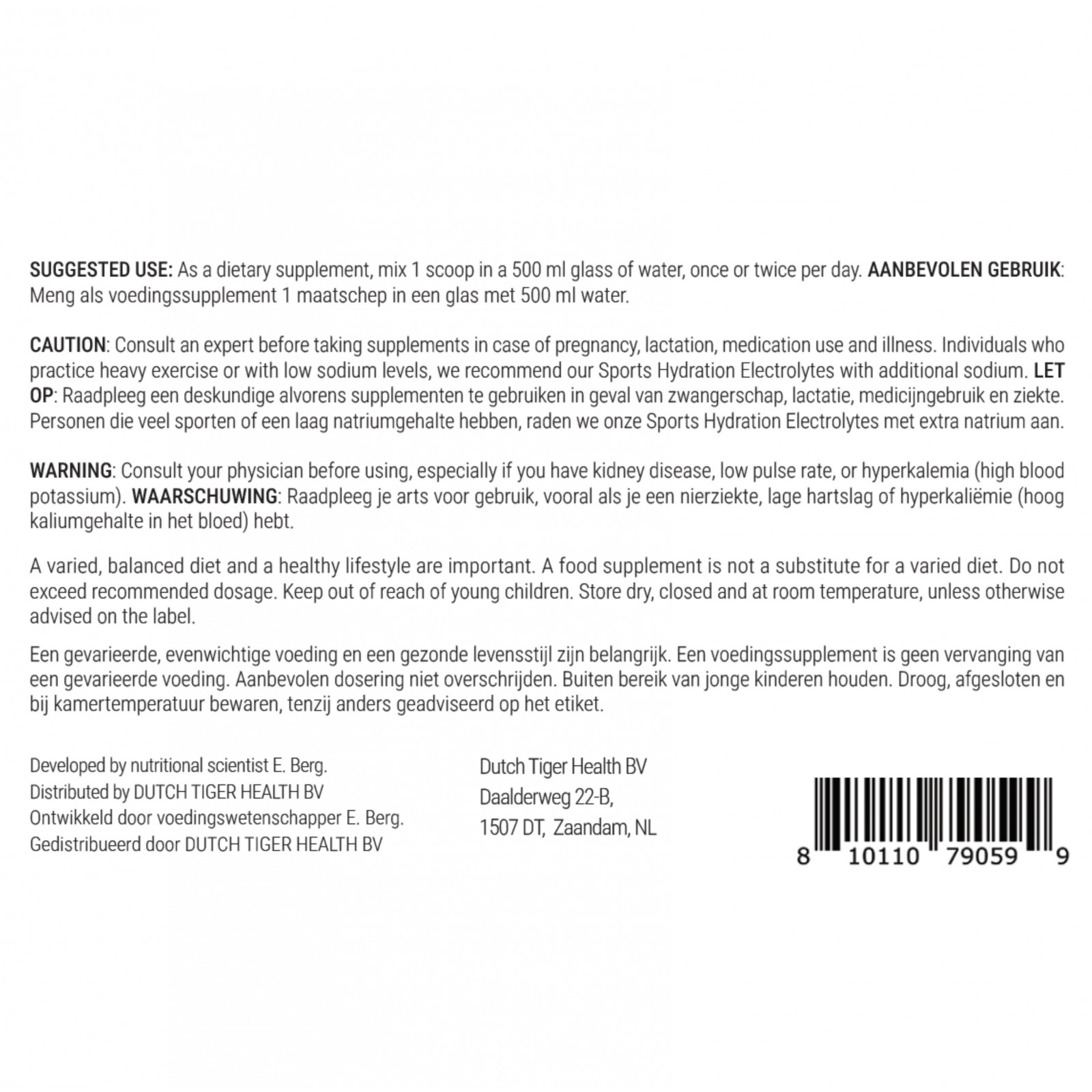 Electrolyte Powder Tangerine Natural Flavor 50 servings