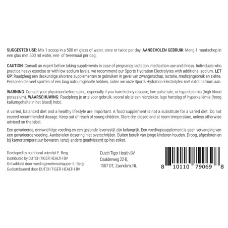 Electrolyte Powder Tropical Coconut, Pineapple and Orange 50 servings