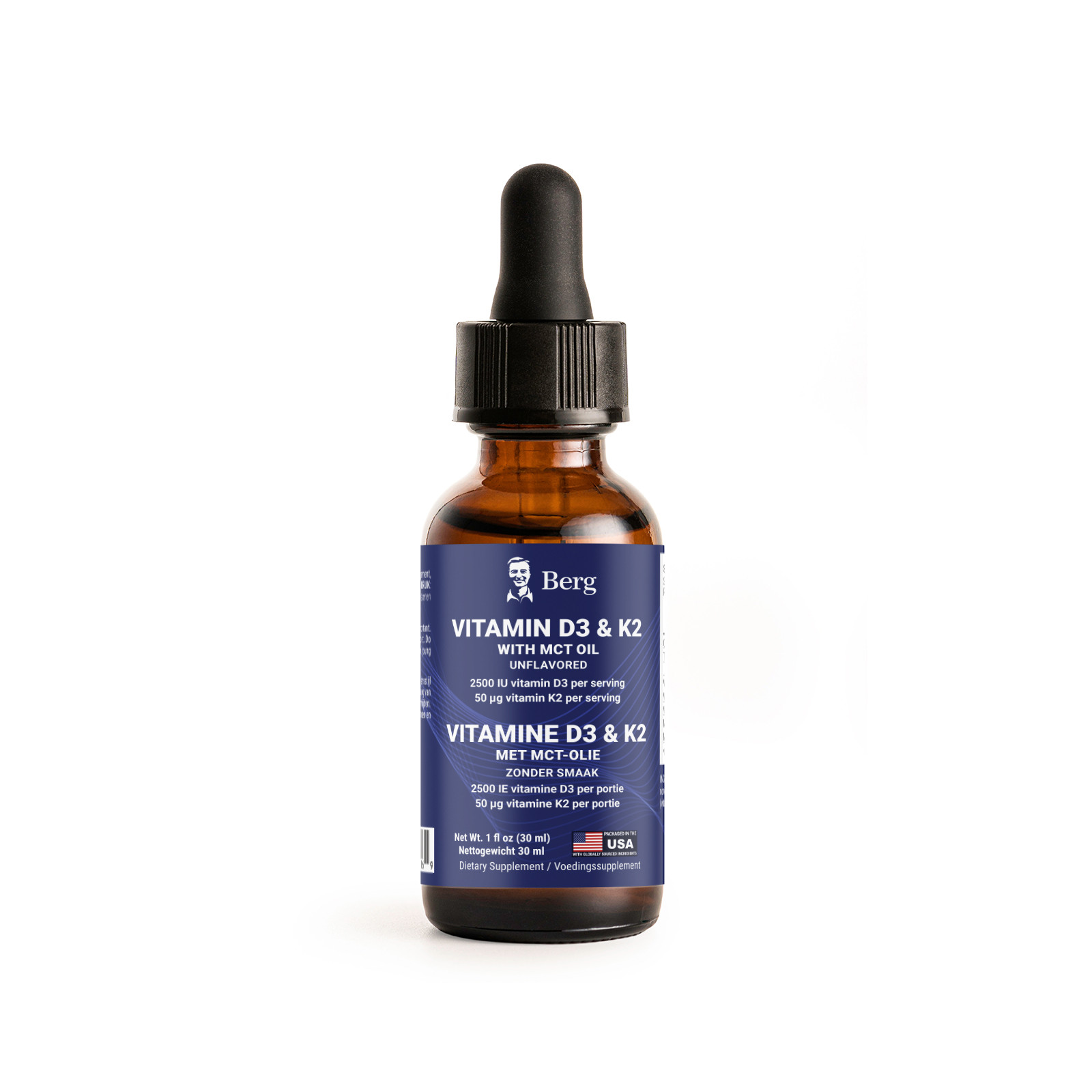 Vitamin D3 and K2 with MCT Oil